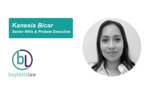 Kanesia Bicar Joins Wills & Probate team at Boyletts Law