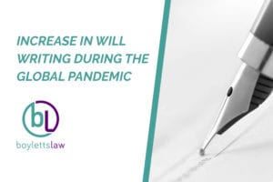 Fountain pen signing Will image for increase in will writing during the global pandemic blog